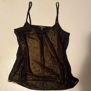 Black/gold express top size S